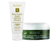 Eminence Red Currant Rapid Infusion Masque and Eight Greens Phyto Masque