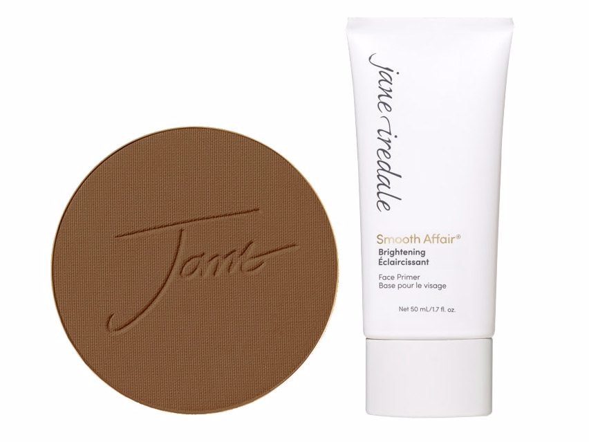 jane iredale PurePressed Base Mineral Foundation & Smooth Affair Brightening Face Primer - Mahogany