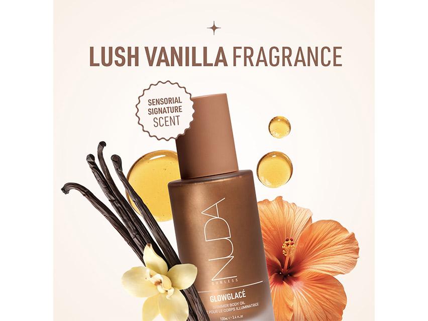 NUDA Sunless GlowGlace Shimmer Body Oil