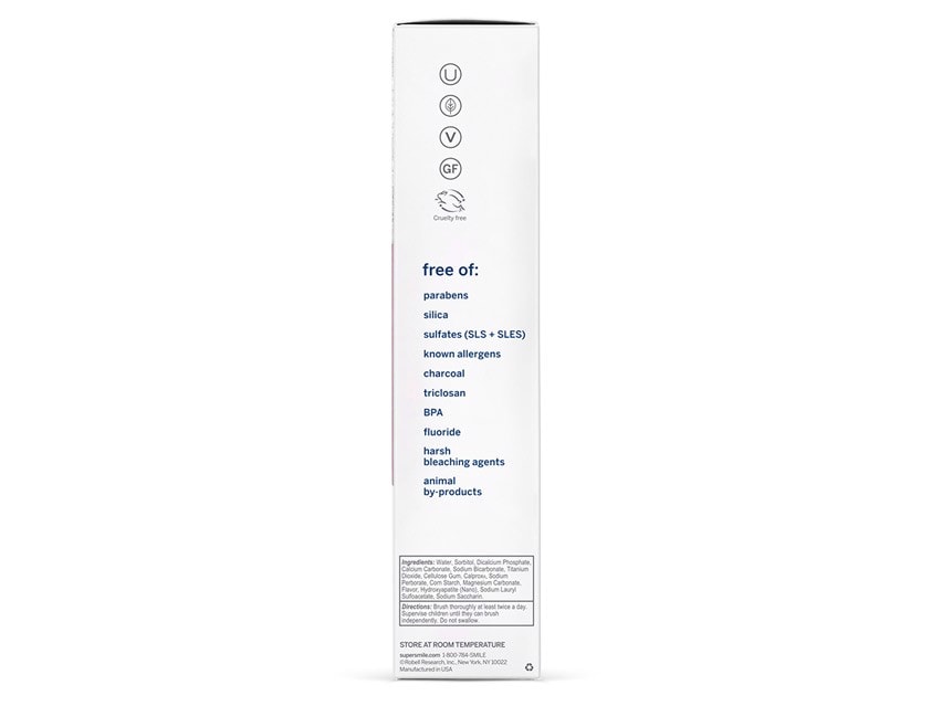 Supersmile Fluoride Free Professional Whitening Toothpaste - Rosewater Mint