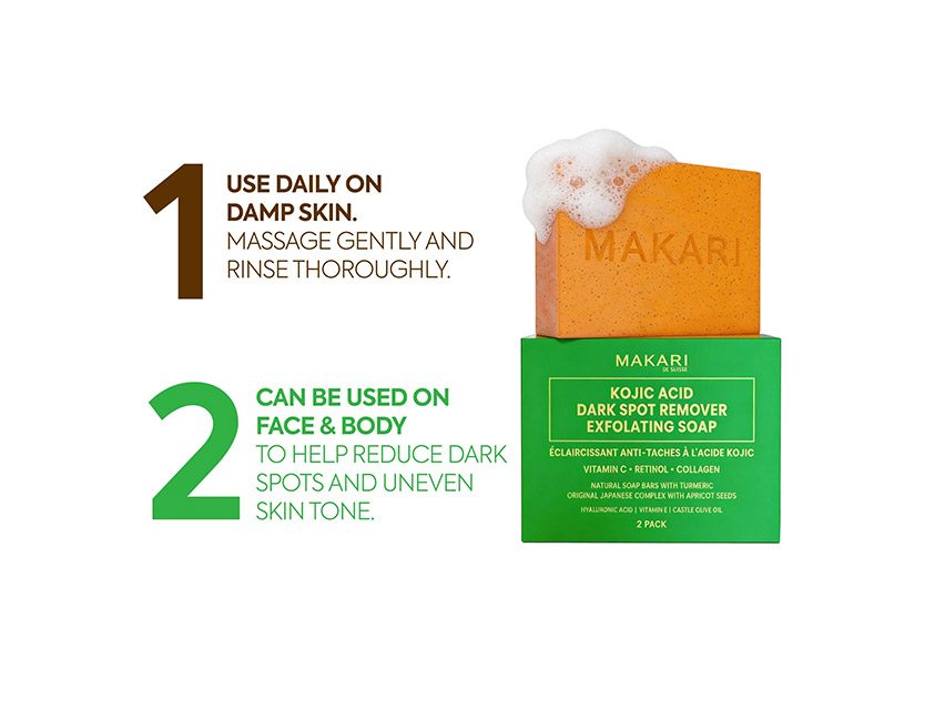 Makari Kojic Acid Dark Spot Remover Exfoliating Soap