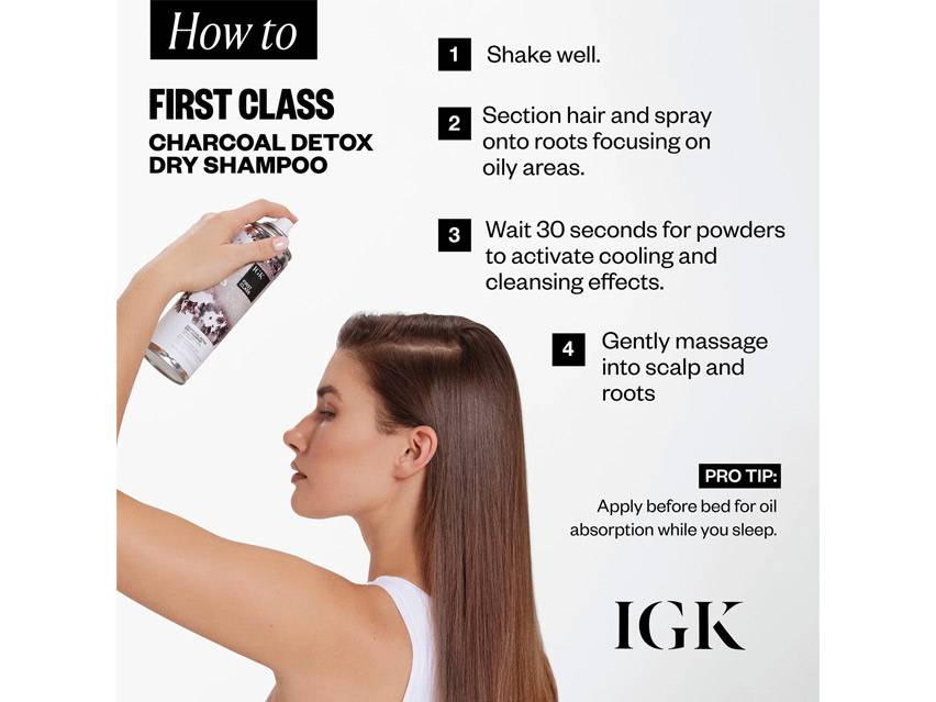 IGK Hair First Class Charcoal Detox Dry Shampoo