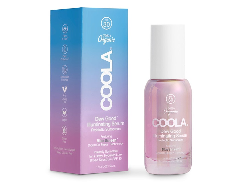 COOLA Dew Good Illuminating Serum Probiotic Sunscreen SPF 30