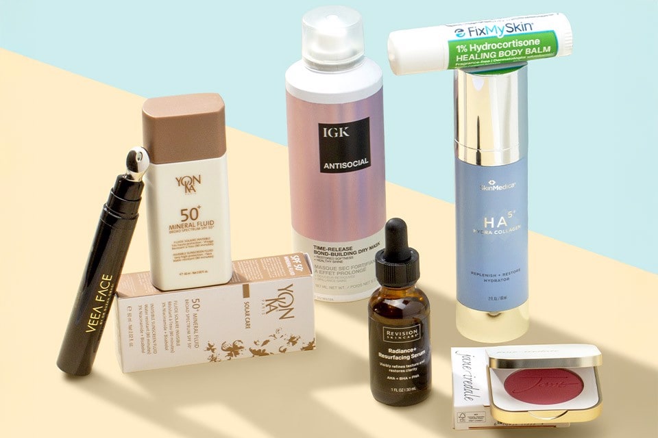 Products from Veea Face, Yon-Ka, IGK, SkinMedica and more