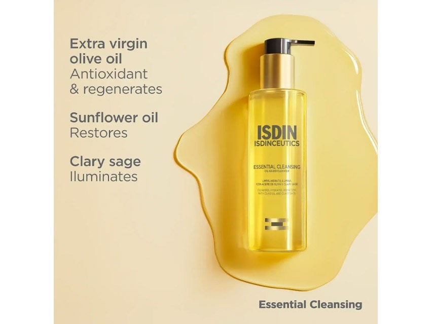ISDIN Isdinceutics Essential Cleansing Oil-Based Makeup Remover &amp; Hydrating Cleanser