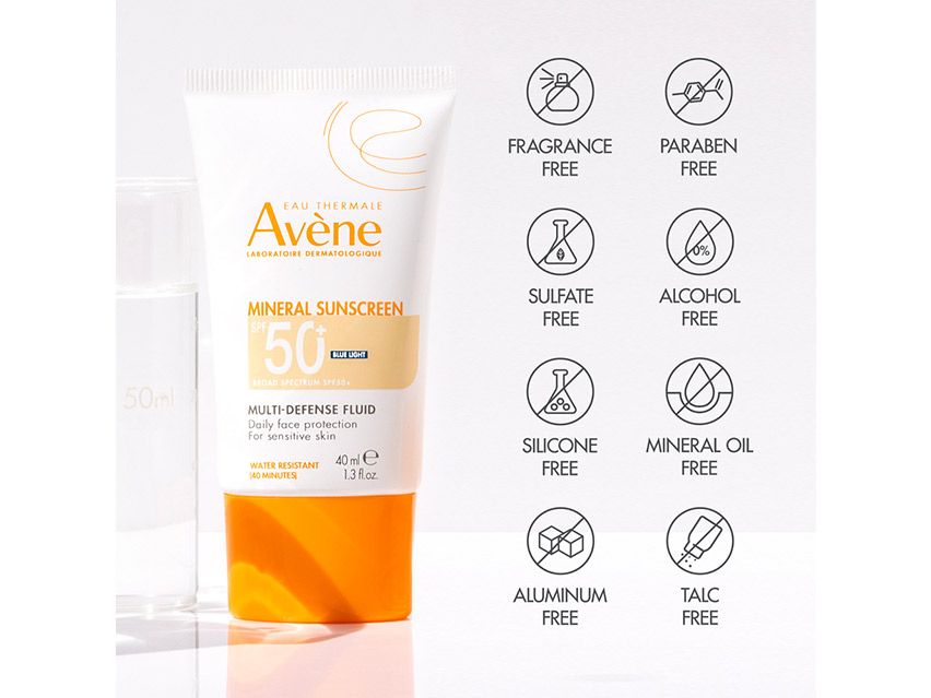 Avene Mineral Multi-Defense SPF 50 Sunscreen Fluid