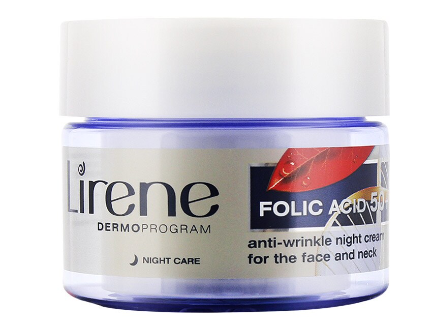 Lirene Dermoprogram Folic Acid Night Cream for Face and Neck