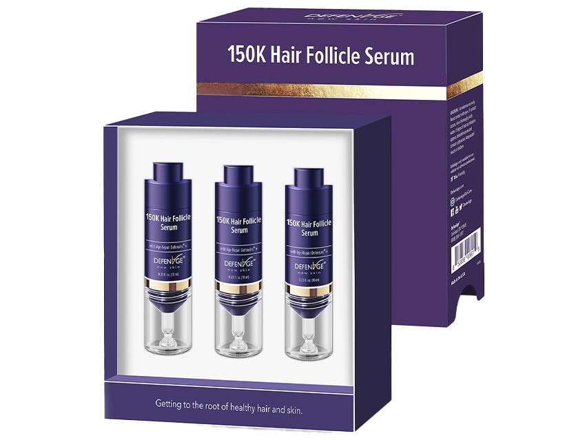 Defenage 150K Hair Follicle Serum - 3 Vials - 1 Month Supply