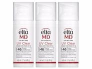 EltaMD UV Clear Untinted Broad Spectrum SPF 46 Facial Sunscreen Trio Pack