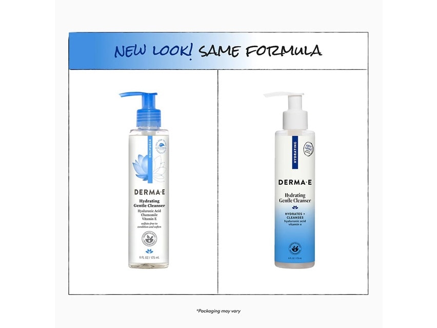 derma e Hydrating Gentle Cleanser with Hyaluronic Acid