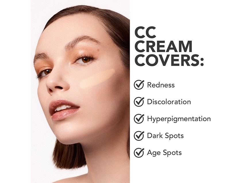 Jolie Self-Adjusting Brightening Color Correcting, Sheer Tinted Skin Tone,  Radiance CC Cream SPF 20 Oil Free (Light)