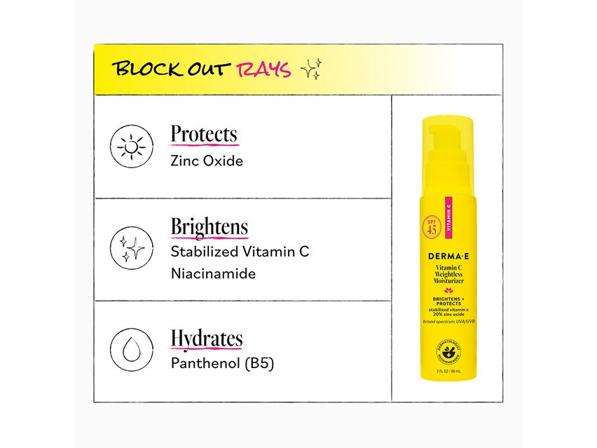 derma e Vitamin C Weightless Moisturizer SPF 45