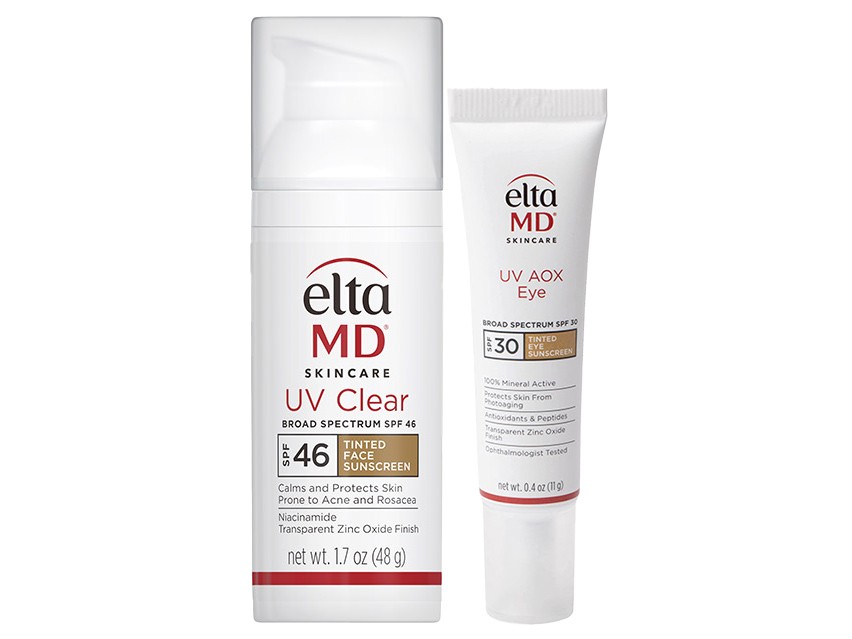 EltaMD UV Clear Tinted SPF 46 &amp; UV AOX Tinted Eye SPF 30 Duo