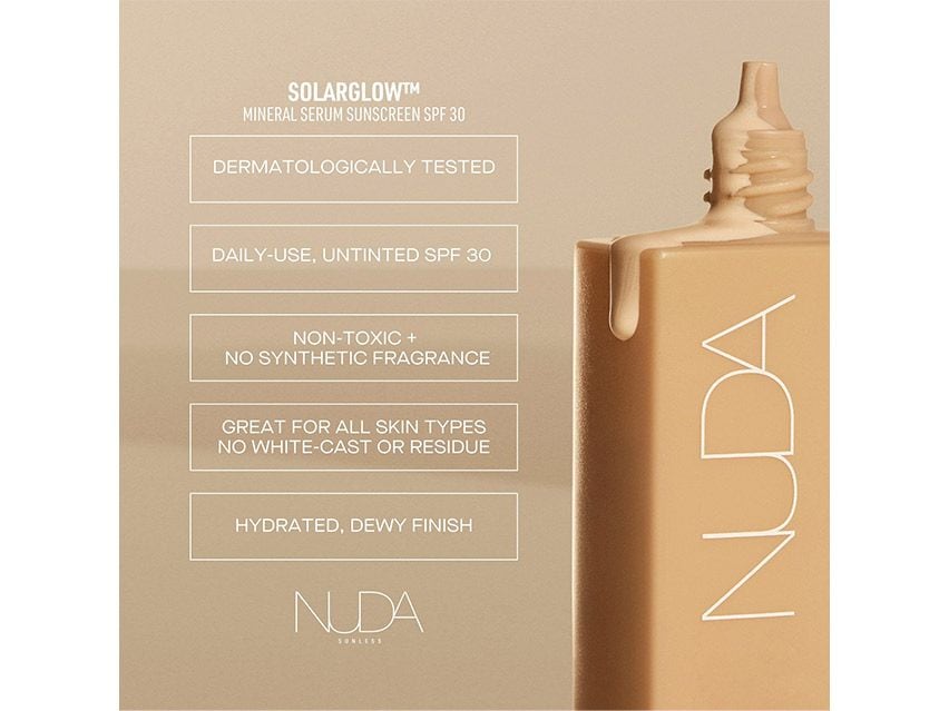 NUDA Sunless Solarglow Mineral Serum Sunscreen SPF 30