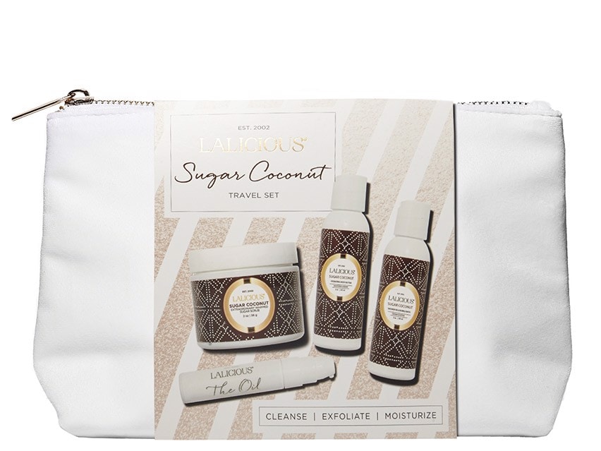LALICIOUS Glow On The Go Travel Collection - Sugar Coconut
