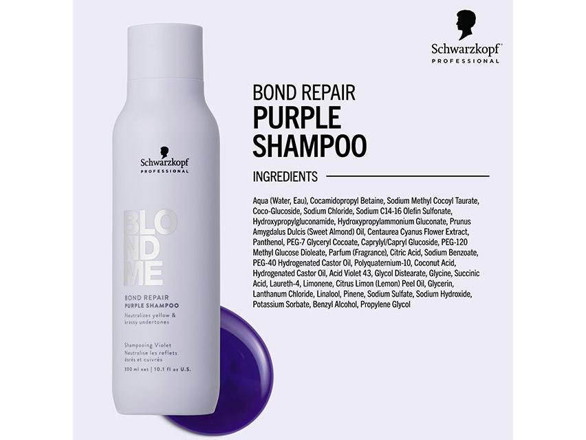 Schwarzkopf BlondMe Bond Repair Purple Shampoo