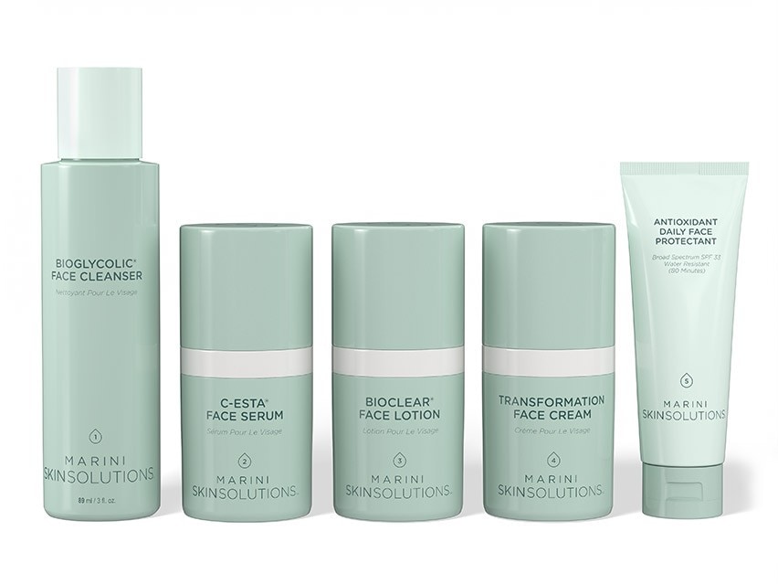 Marini SkinSolutions Starter Skin Care Management System - Normal/Combination Skin with Daily Antioxidant Face Protection SPF 33