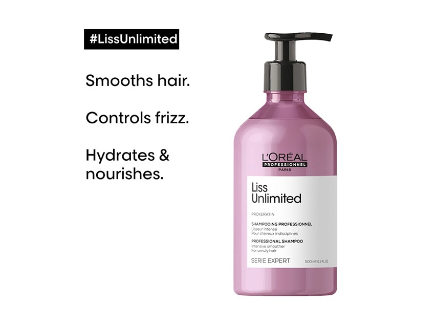 L'Oreal Professionnel Liss Unlimited Intense Smoothing Shampoo - 16.9 oz