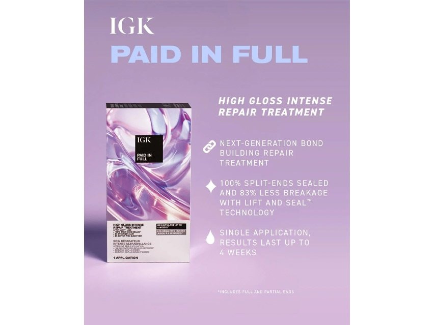 IGK Paid In Full High Gloss Intense Repair Treatment