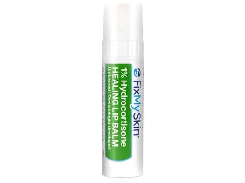 FixMySkin 1% Hydrocortisone Healing Lip Balm - Unflavored