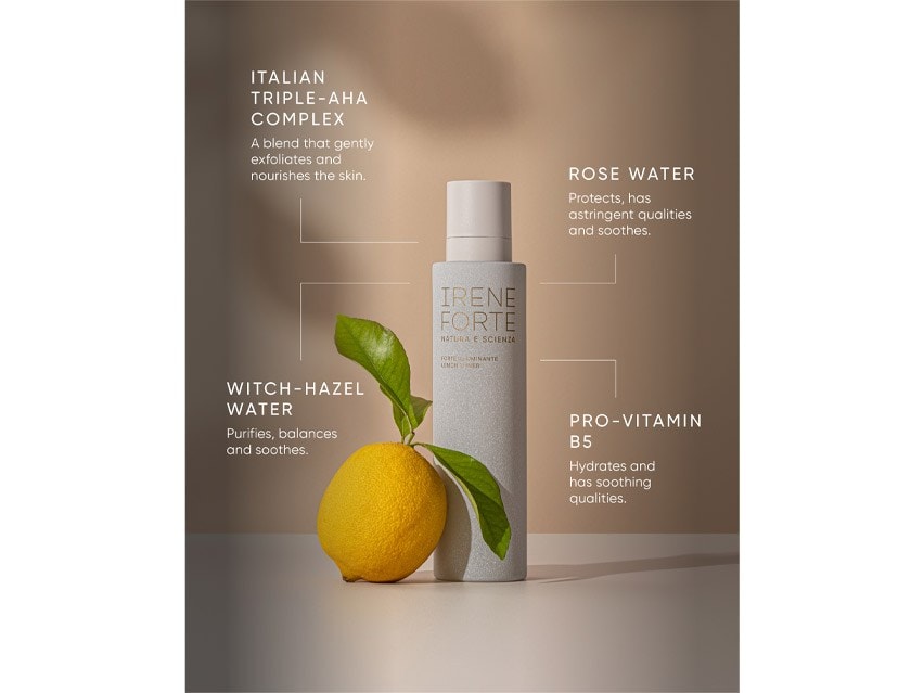 Irene Forte Lemon Toner with Triple AHA Complex