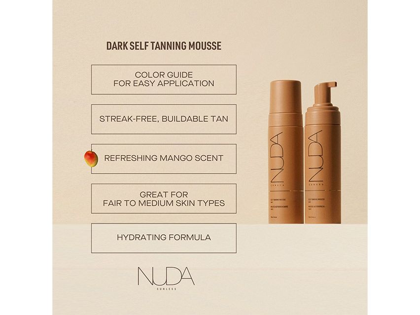 NUDA Sunless Self Tanning Mousse