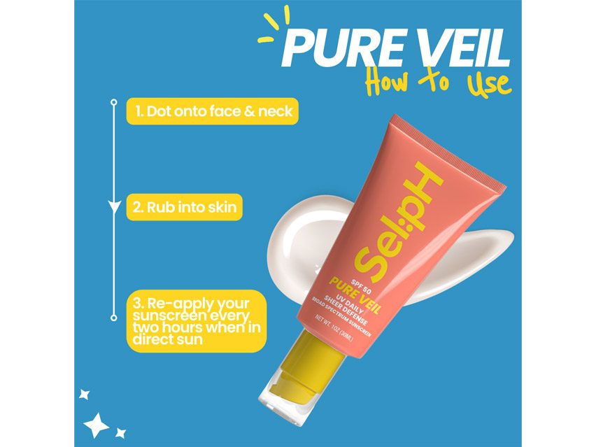 SelpH Pure Veil SPF 50 UV Daily Sheer Tinted Defense