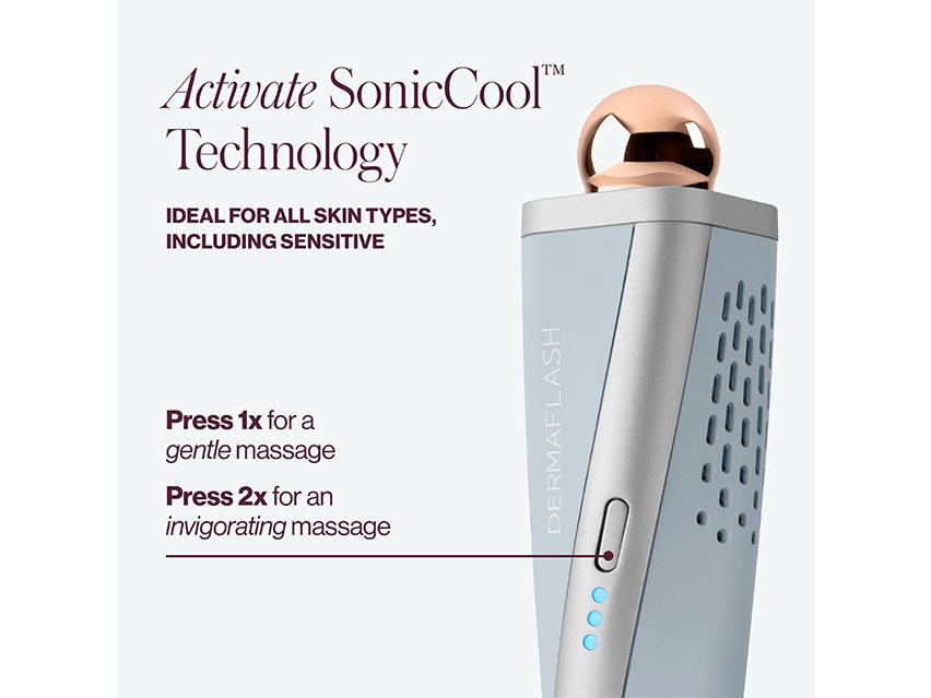 DERMAFLASH COOL Sonic Depuffing and Lymphatic Drainage Set