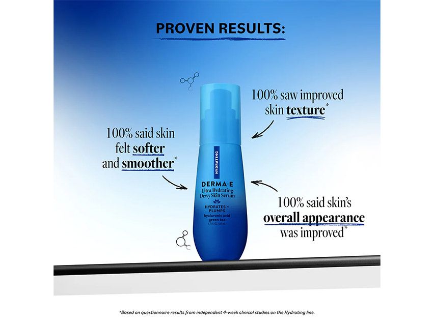 derma e Ultra Hydrating Hyaluronic Acid Dewy Skin Serum