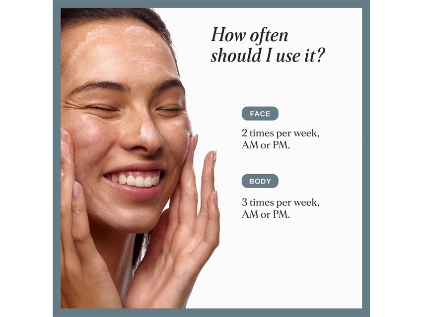 Alpha-H Smoothing AHA Face &amp; Body Scrub with 12% Glycolic Acid