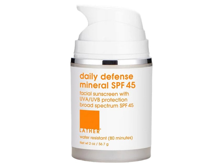 LATHER Daily Defense Mineral Facial Sunscreen SPF 45