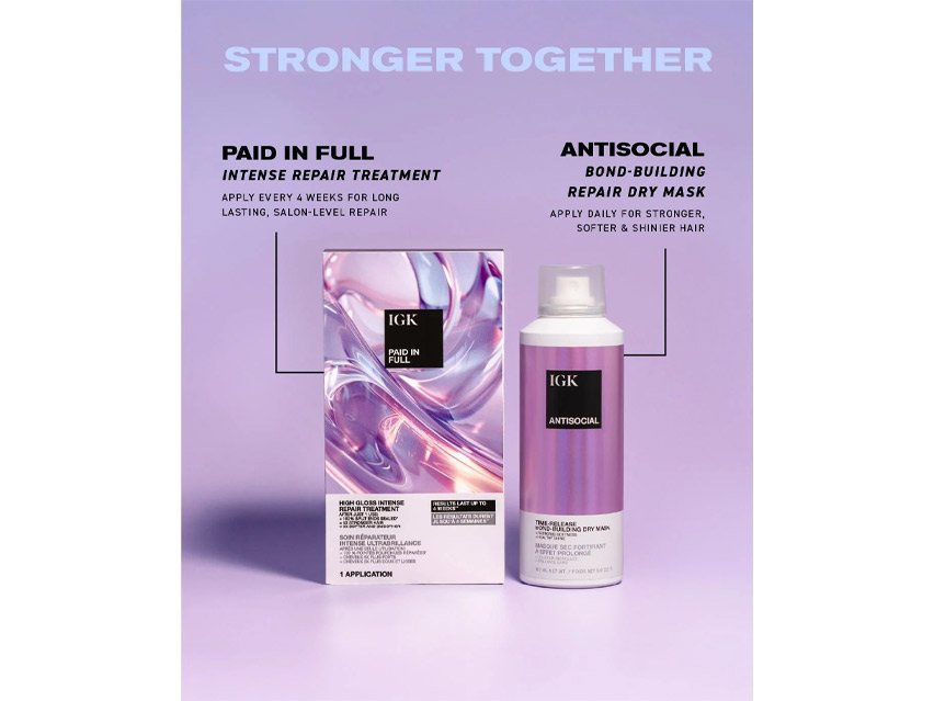 IGK Paid In Full High Gloss Intense Repair Treatment