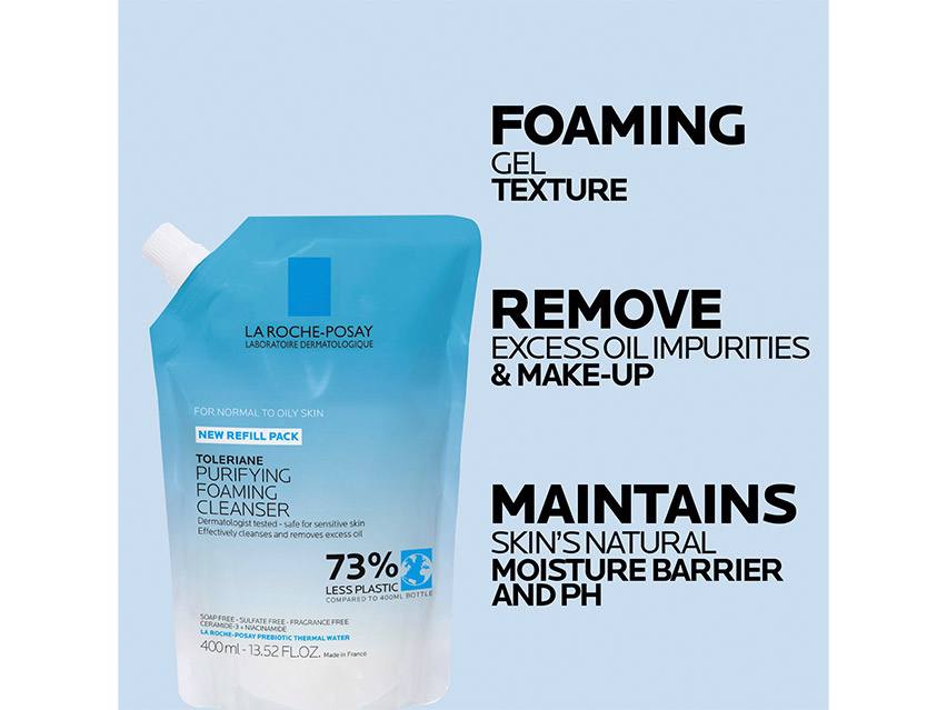 La Roche-Posay Toleriane Purifying Foaming Cleanser - Refill (13.52 fl oz)