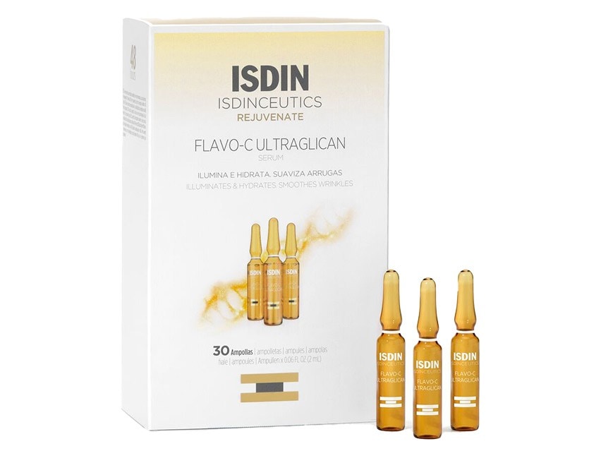 ISDIN Isdinceutics Flavo-C Ultraglican Vitamin C Brightening Serum Ampoules