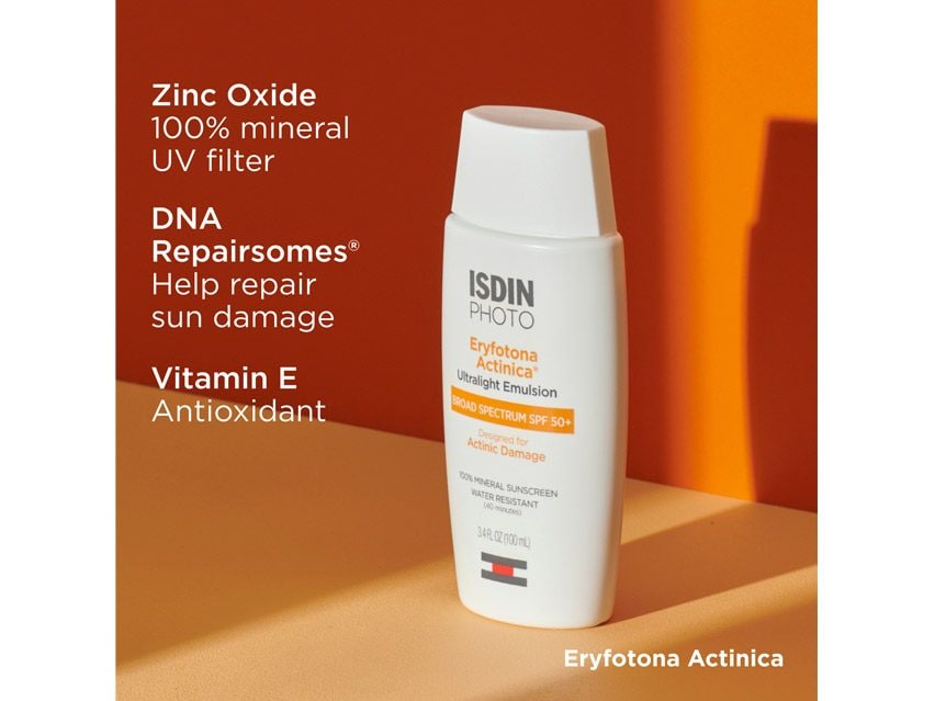 ISDIN Photo Eryfotona Actinica Daily Lightweight Mineral SPF 50+ Sunscreen
