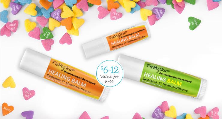 Receive a FREE FixMySkin Healing Balm with your site purchase! 