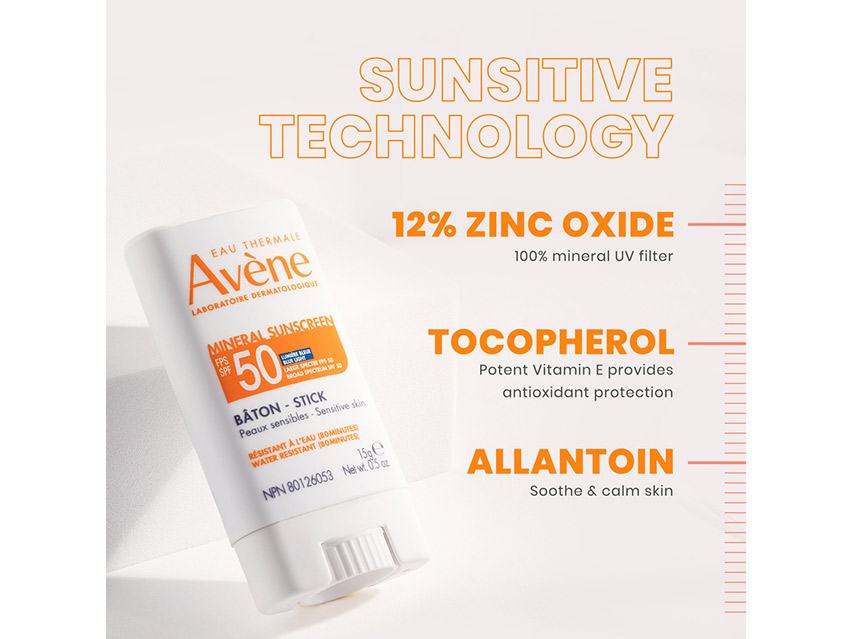 Avene Mineral Sunscreen Balm Stick SPF 50