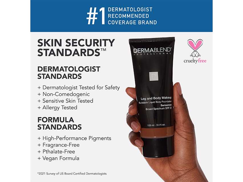 Dermablend Leg and Body Makeup - Deep Natural 85n