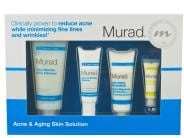 Murad Acne & Aging Skin Solution Regimen Kit with four Murad facial products
