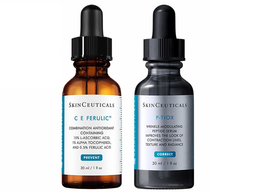 SkinCeuticals C E Ferulic Vitamin C and P-Tiox Wrinkle Modulating Peptide Serum Duo