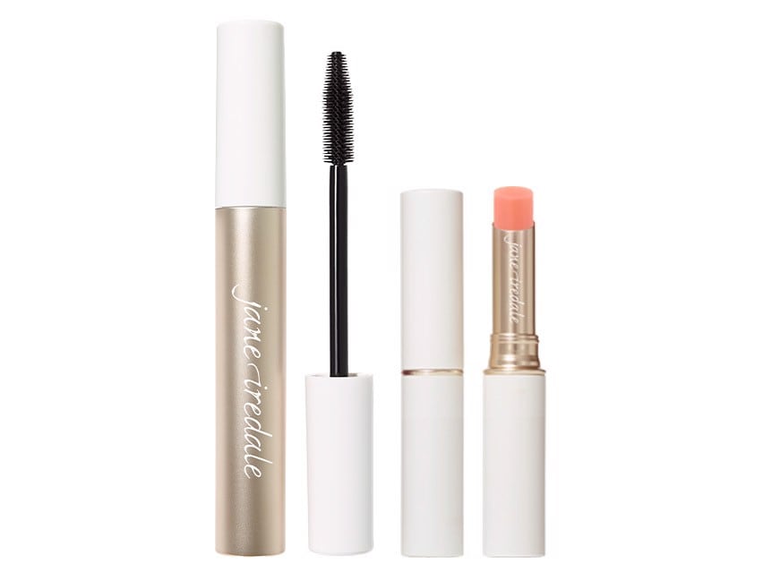 jane iredale Just Kissed Lip and Cheek Stain & Lash Fixation Tubing Mascara Duo - Forever Pink & Black