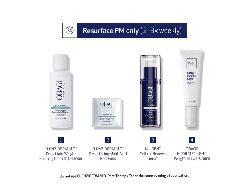 Obagi CLENZIderm M.D. Resurfacing Multi-Acid Peel Pads