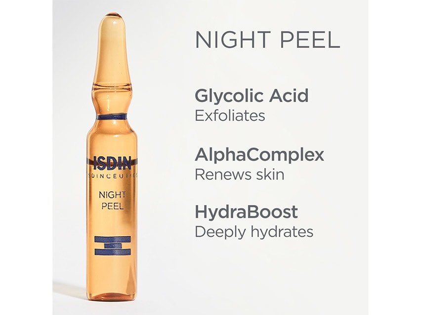 ISDIN Isdinceutics Night Peel Ampoules with Glycolic Acid - 10 Ampoules