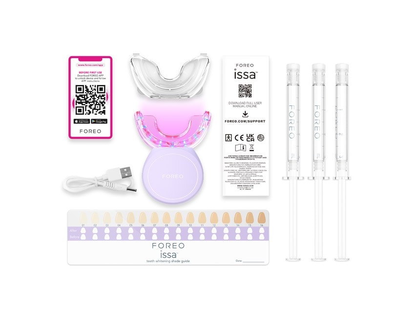 FOREO Issa Teeth Whitening Set &amp; Advanced Teeth Whitening Gel Duo