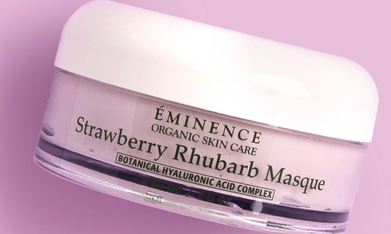 Free $59 Full-Size Strawberry Rhubarb Masque with $180 Eminence Organics purchase of two or more products
