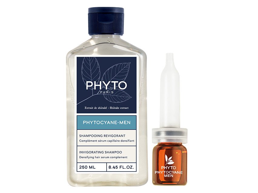 PHYTO Bundle: Phytocyane Men Progressive Thinning Shampoo & Treatment ...