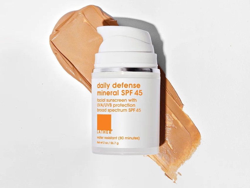 LATHER Daily Defense Mineral Facial Sunscreen SPF 45