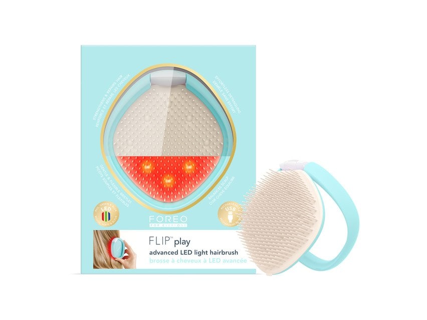 FOREO FLIP Play Advanced LED Light Hairbrush &amp; Hair Spritz Duo