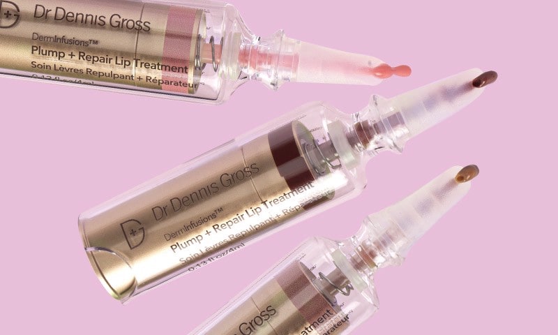 NEW tints for Dr. Dennis Gross Skincare DermInfusions Plump + Repair Lip Treatment Tint