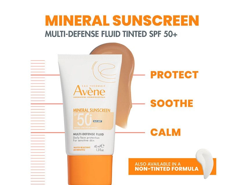 Avene Mineral Multi-Defense SPF 50 Sunscreen Fluid